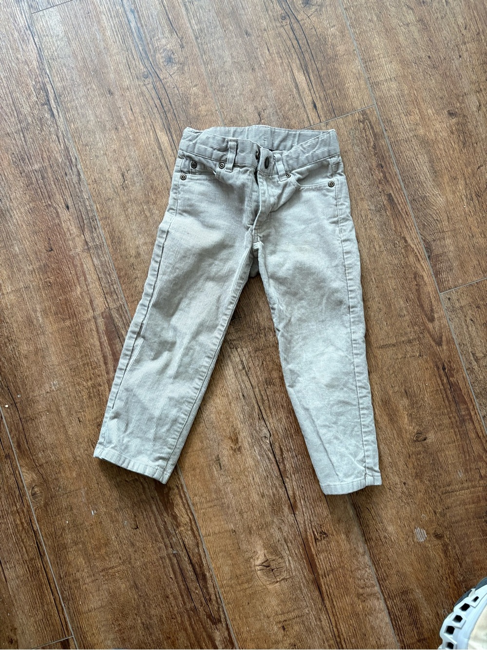 Janie and Jack Beige Straight-Leg Kids Pants